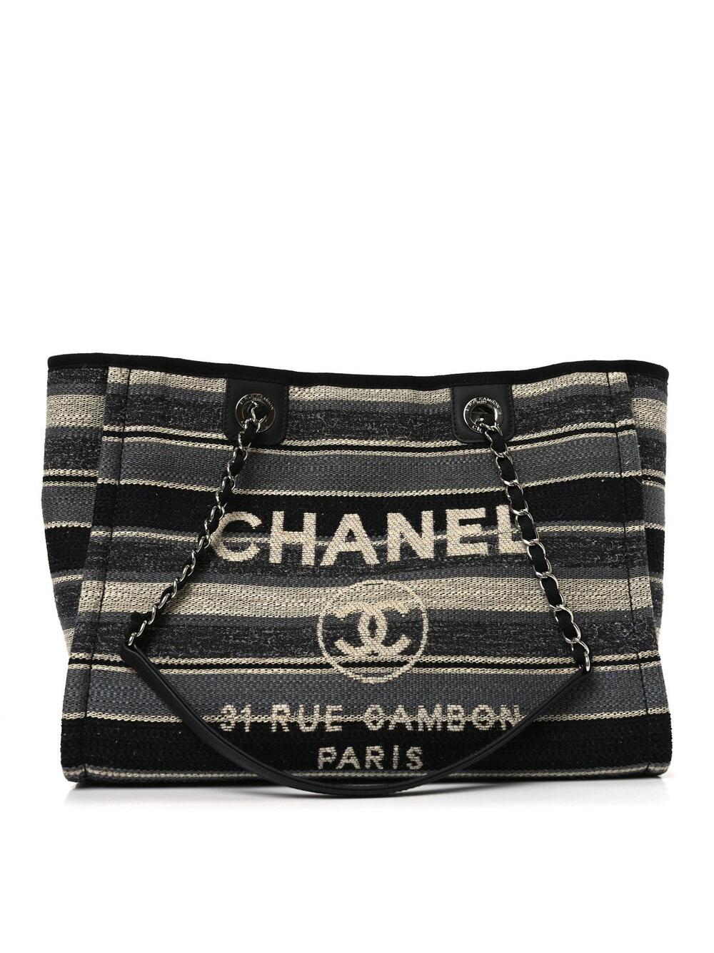 Chanel Striped Canvas Small Deauville #296891C25B